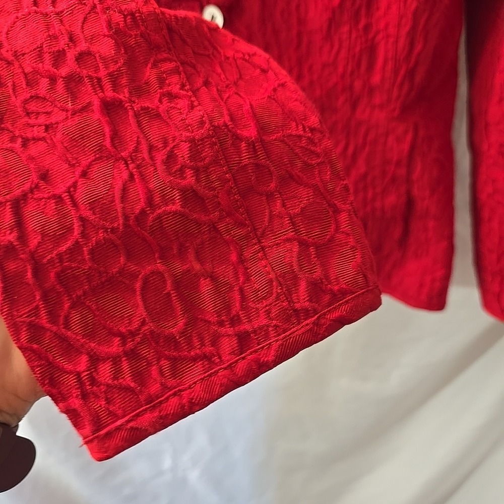 Chicos Button Down Top Light Jacket Cardigan Crin… - image 5